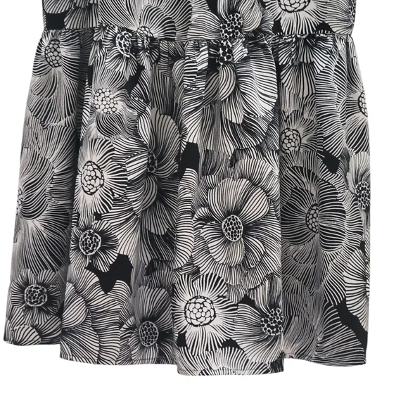 EXPRESS Satin Floral Wrap Front Tiered Maxi Dress - Picture 7 of 13